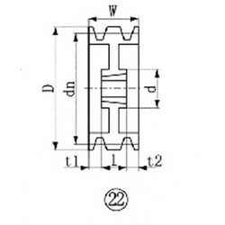 エバオン ブッシングプーリー SPA 212粍 溝数3 SPA2123 SPA2123 花・ガーデン・DIY-DIY・工具-その他