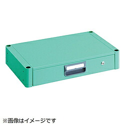 トラスコ中山 フェニックスワゴン　薄型1段引出　750&times;500　YG色　PEW75ZYG PEW75ZYG｜ソフマップ店