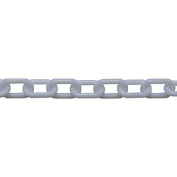 ニッサチェイン ニッサチェイン プラスチックチェイン 白 4mmX30M PW40 WHITE PW40WHITE