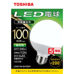 楽天市場】東芝 LED電球 ボール電球形 広配光タイプ（約200°） 昼