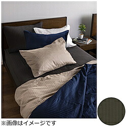 フランスベッド 【掛け布団カバー】 ライン＆アースN キングサイズ(綿100％/260&times;210cm/チャコールグレー） フランスベッド チャコールグレー ［キングサイズ］｜ソフマップ店