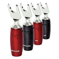 オーディオクエスト Y引っ敷き 500/SPADE/SBW 500SPADESBW AVケーブル-アクセサリー・部品-スピーカーケーブル