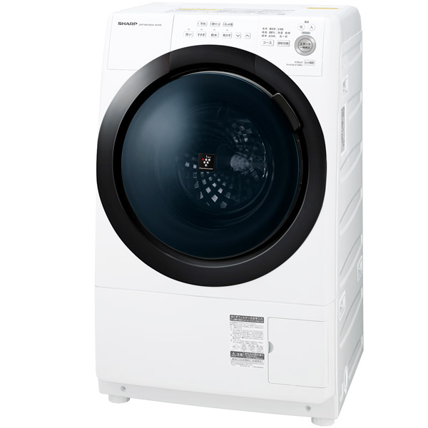 SHARP(シャープ) ドラム式洗濯乾燥機 ホワイト系 ES-S7E-WL SHARP(シャープ) ドラム式洗濯乾燥機 ホワイト系 ES-S7E-WL