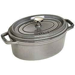 STAUB ホーロー鍋 「ピコココットオーバル」（2.3L）　40500-236 グレー 【864】