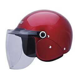 ユニカー工業 BH25R セミジェットヘルメット キャンディレッド [58～60cm] BH25R
