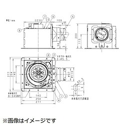 Panasonic(パナソニック) FY-24BK7 天埋換気扇 [鋼板製 /低騒音 /ルーバー別売] FY24BK7