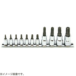 山下製作科学研究所 RSX025/11-IPR :1/4in＆3/8in イジリ打ちきりトルクスプラスビットソケットレールセット 11pc   RSX025/11-IPR RSX02511IPR