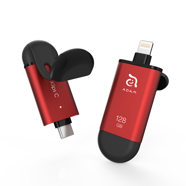 日本最大のブランド レッド Iklips Adrad128gklcrdj 128gb パソコンパーツ Usb Usb3 1 キャップ式 Typec Lightning Usb3 1 Adrad128gklcrdj ソフマップ店 Adamelements C Usbメモリ Typec Lightning