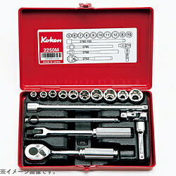 山下製作科学研究所 2250A 1/4in(6.35粍) ソケット仕掛ける 16pc 2250A
