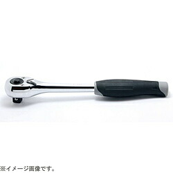 山下工業研究所 4753JB 1/2インチ(12.7mm) プッシュボタン式ラチェットハンドル(樹脂グリップ) 全長250mm 4753JB