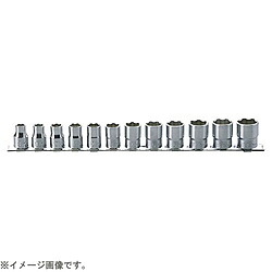 山下工業研究所 RS3410M/12 3/8インチ(9.5mm) サーフェイスソケットレールセット 12ケ組 RS3410M12