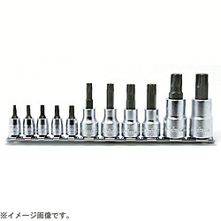 山下産業科学研究所 RSX025/11-IP 1/4、3/8、1/2in トルクスプラスビットソケットレールセット 11pc RSX02511IP