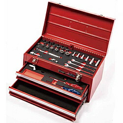 SEKPROAUTO 3/8DR 33PC 自動車整備工具 ポータブルツールキット  レッド TE-P330R TEP330R
