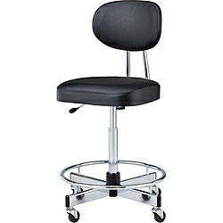 ノーリツイス 製図用チェア　ビニールレザー　ブラック TL-17L-Z TL-17L-Z