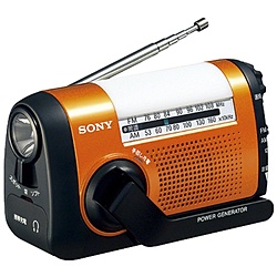 SONY(ソニー) ICF-B09 携帯ラジオ オレンジ [防滴ラジオ /AM/FM /ワイドFM対応] ICFB09DC｜ソフマップ店