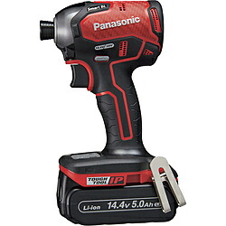 Panasonic(パナソニック) デュアル　インパクトドライバー　14.4V　5.0Ahセット 赤 EZ76A1LJ2F-R EZ76A1LJ2FR｜ソフマップ店