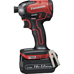 Panasonic(パナソニック) デュアル　インパクトドライバー　18V　5.0Ahセット 赤 EZ76A1LJ2G-R EZ76A1LJ2GR
