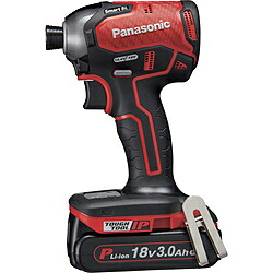Panasonic(パナソニック) デュアル　インパクトドライバー　18V　3.0Ahセット 赤 EZ76A1PN2G-R EZ76A1PN2GR