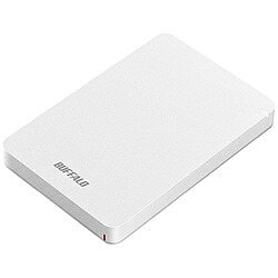 BUFFALO(バッファロー） HD-PGF1.0U3-WHA(ホワイト)　 USB3.1(Gen.1)対応 ポータブルハードディスク[1TB/Win・Mac対応] HDPGF1.0U3WHA [振込不可] ｜ソフマップ店