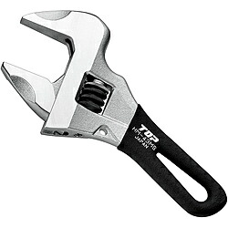 TOP製作 ショートワークワイド(ガタ皆無モンキレンチ) 口くい違い大きさ（粍）0～43   HM-43MSBK HM43MSBK DIY・工具-締付工具-花・ガーデン・DIY