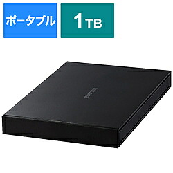 ELECOM(エレコム) ESD-EJ1000GBKR 外付けSSD USB-A接続 PS5/PS4、録画対応(Chrome/iPadOS/iOS/Mac/Windows11対応) ブラック ［1TB /ポータブル型］ ESDEJ1000GBKR [振込不可] [代引不可]｜ソフマップ店