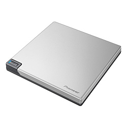 Pioneer(パイオニア) ポータブルブルーレイドライブ (Mac/Windows11対応) SNOW WHITE SILVER BDR-XD08SV ［USB-A／USB-C］ BDRXD08SV画像