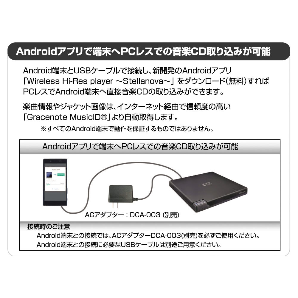Pioneer パイオニア ポータブルブルーレイドライブ Usb A Usb C対応 シルバー Snow White Silver r Xd08sv rxd08sv septicin Com