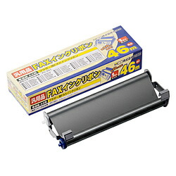 【在庫限り】　ミヨシ　普通紙FAX用インクフィルム　FXS46BR-1　（46m×1本入り）　FXS46BR1