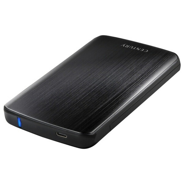 CenturyシンプルBOX2.5USB3.1Type-C(CSS25U31C-BK)