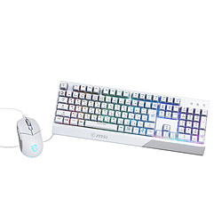 MSI(エムエスアイ) ゲーミングキーボード・マウスセット Vigor キーパー30 COMBO WHITE JP 白いこと  ［有線 /USB］ VIGORGK30COMBOWHI