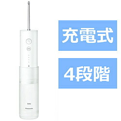 Panasonic(パナソニック) 携帯用口腔洗浄器 ジェットウォッシャー 超音波水流モデル［AC100-240V /国内・海外兼用］ Doltz（ドルツ） 白 EW-DJ42-W ［ハンディタイプ /国内･海外兼用］ EWDJ42W