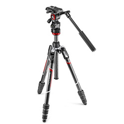 Manfrotto befree live カーボンT三脚ビデオ雲台キット MVKBFRTC-LIVE ブラック MVKBFRTCLIVE 【864】