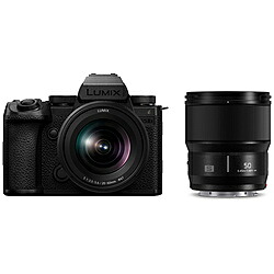 Panasonic(パナソニック) LUMIX S5IIX ダブルレンズキット ミラーレス一眼カメラ ブラック DC-S5M2XW ［ズームレンズ+単焦点レンズ］ DCS5M2XW [振込不可] [代引不可]｜ソフマップ店