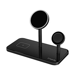 KOMATECH Freedy マグネット 3-in-1 ワイヤレスチャージャー スタンド Freedy ブラック EA1205 ［マルチ型 /Qi対応］ EA1205
