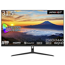 JAPANNEXT PCモニター JN-IPS3150WQHDR ［31.5型 /WQHD(2560&times;1440） /ワイド /200Hz］ JN-IPS3150WQHDR｜ソフマップ店