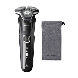 PHILIPS(フィリップス) 【肌にやさしい】PHILIPS フィリップス 電気シェーバー 5000シリーズ 45枚刃 電動 髭剃り メンズ (回転式・SkinIQテクノロジー ・お風呂剃り＆丸洗い可）S5898/10 ブラック ブラック S5898/10 ［回転刃］ S589810 【864】｜ソフマップ店
