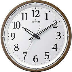 リズム時計 RHYTHM 夜間自動点灯ライト付電波掛け時計 8MY532SR06 8MY532SR06|ソフマップ店