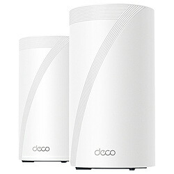 TPLINK BE22000 トライバンドメッシュWi-Fi 7ルータ 2個容器に並べる DECOBE852P DECOBE852P