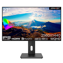 JAPANNEXT PCモニター JN-27IPS4FLWQHDR-HSP ［27型 /WQHD(2560&times;1440） /ワイド /165Hz］ JN-27IPS4FLWQHDR-HSP 【864】｜ソフマップ店