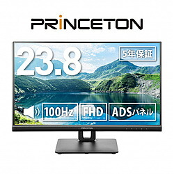 PRINCETON(プリンストン) PCモニター ブラック PTF-B241WS-BK ［23.8型 /フルHD(1920×1080) /ワイド /100Hz］ PTF-B241WS-BK