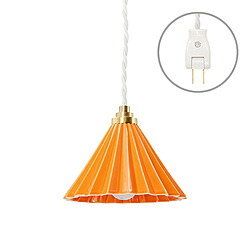 TIC DRIPPER LAMP ペンダントライト コンセントタイプ ホワイトコード オレンジ TC1512WH/OR ［E17］ TC1512WHOR｜ソフマップ店