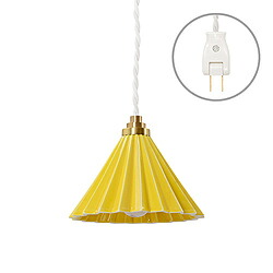TIC DRIPPER LAMP ペンダントライト コンセントタイプ ホワイトコード イエロー TC1512WH/YE ［E17］ TC1512WHYE｜ソフマップ店