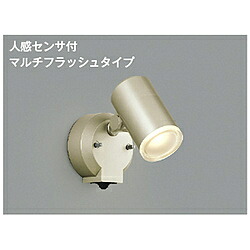 コイズミ 【要灯し火工事】LEDエクステリアスポットライト 防雨型人感検出器付 金38271L