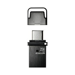 ELECOM(エレコム) USB記憶装置 256GB USB3.2(Gen1) 【 Type-C / USB A 両相応う 】 旗がしら式 安全保障役立つこと相応う 【 Windows 11 10 Mac マイコン Type C 積み上げる iPad iPhone Android スマホ 経口避妊薬 他相応う 】 黒いこと MFCAU32256GBK