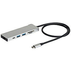 Nakabayashi ［USB-C オス→メス カードスロットｘ2 / HDMI / USB-Aｘ2 / USB-C］USB PD対応 100W ドッキングステーション シルバー UD-C01LSL ［USB Power Delivery対応］ UDC01LSL 【864】