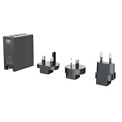 ヒース 4 USBポート付き130W（最大）Gan急速充電器 ブラック HWT-USB130 ［4ポート /USB Power Delivery対応 /GaN(窒化ガリウム) 採用］ HWTUSB130
