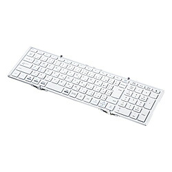 SANWA SUPPLY(サンワサプライ) キーボード 折りたたみ(Android/iPadOS/iOS/Mac/Windows11対応) ホワイト SKB-BT35W ［有線・ワイヤレス /Bluetooth・USB］ SKBBT35W｜ソフマップ店