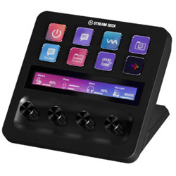 ELGATO 〔取り締まるパッド〕USB-C繋ぎ合わせる Stream Deck +(8足懸かり、4文字盤) 黒いこと 10GBD9901-JP 10GBD9901JP