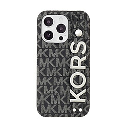 マイケル教科課程 MICHAEL KORS - Slim Wrap Case Stand ＆ Ring for iPhone 14 Pro [ Black ] MKBLKWPIP2261P