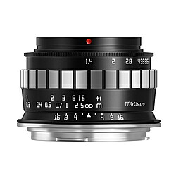 銘鏡光学 銘匠光学 TTArtisan 23mm f/1.4 C キヤノンRFマウント・APS-C　ブラック×シルバー TTArtisan 23mmf/1.4CRF(BS) ［キヤノンRF /単焦点レンズ］ 23MMF/1.4CRF(BS) [代引不可]